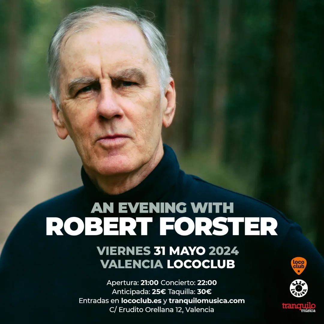 Robert Forster, ex de los míticos Go Betweens, pasa por València en su gira.🎶 ¡No te pierdas este privilegio! 🗓️31 de mayo 📍Sala Loco Club (@SALALOCOCLUB) visitvalencia.com/agenda-valenci…