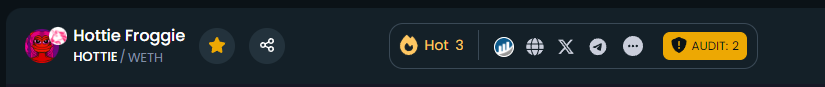 $HOTTIE is constantly HOT <3 @DEXToolsApp trending making us even hotter 😍

#Memecoin #X100gem $PEPE