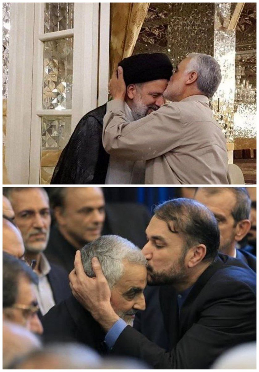 Much kissing among terrorists in Tehran.