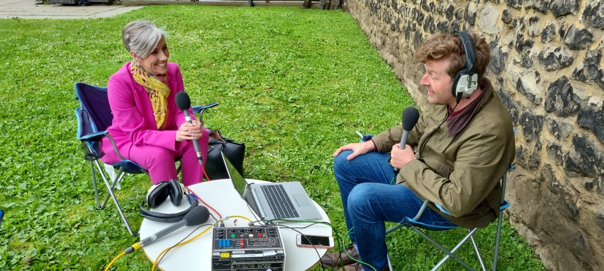 carlyapp's tweet photo. After Labour, the Conservatives and Plaid Cymru, it's now @libdemdaisy -- deputy leader of the Liberal Democrats @BBCRadioWales with @jamswilliams85 at Westminster #GeneralElection https://t.co/Iq5q7jZpMk