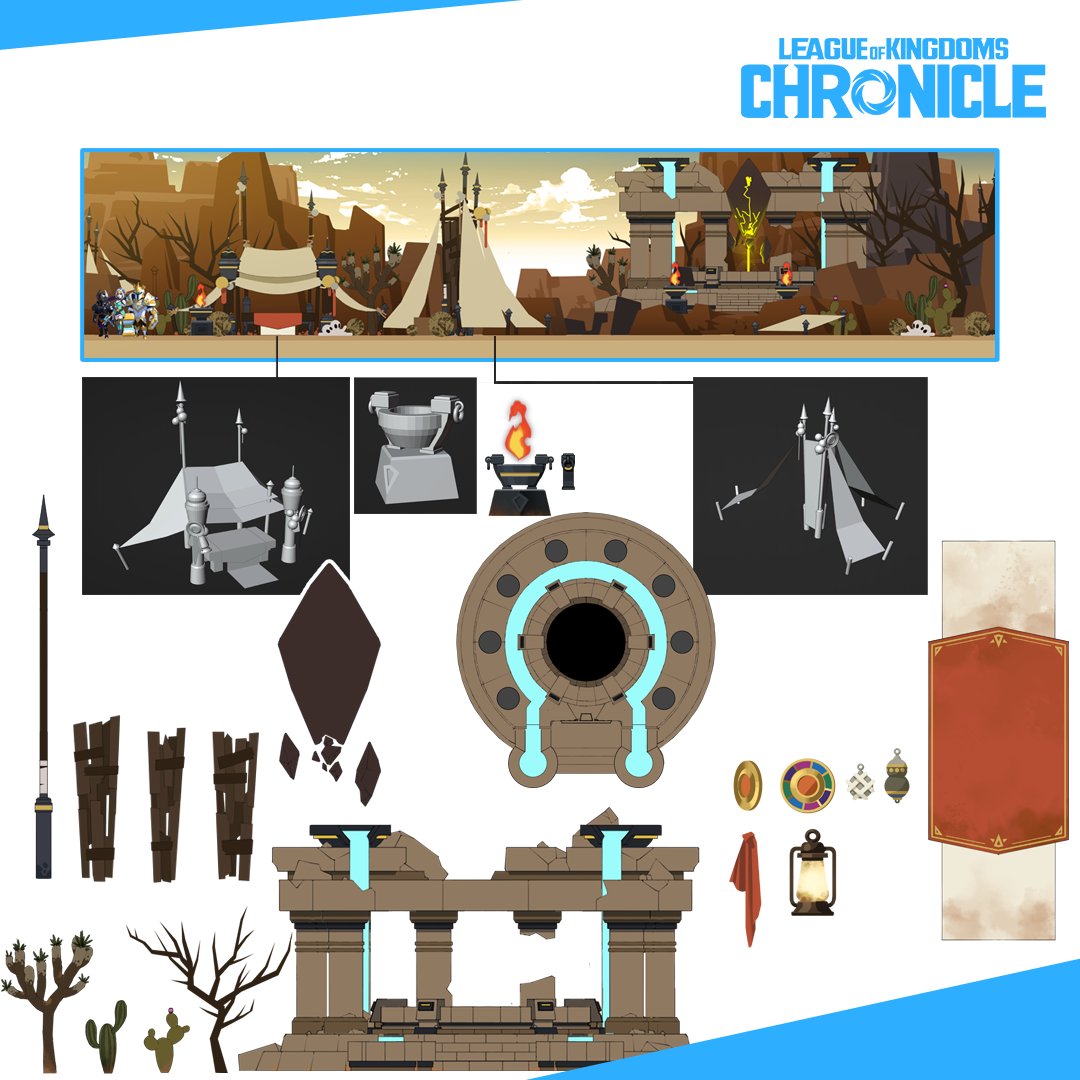 LOKChronicle's tweet photo. Explore the Scorching Sands of LOK Chronicle 

This concept art showcases the intricate details of our desert map. Secrets will be revealed. The wait is almost over. https://t.co/t8Np6HZ7tv