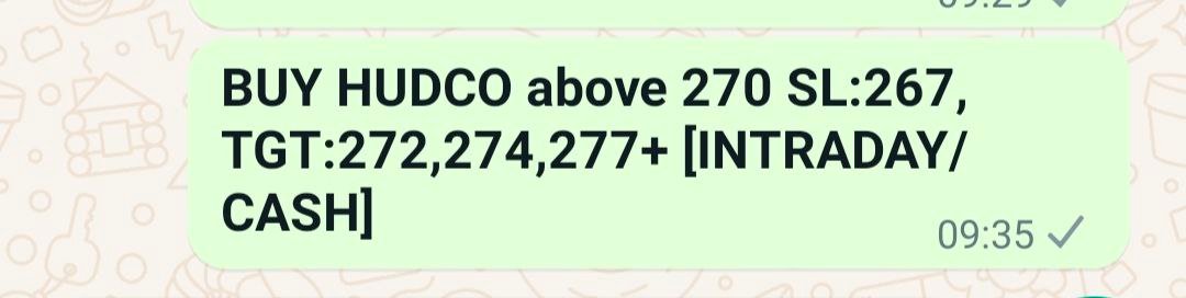 t.me/stockfunda/471…

#HUDCO #INTRADAY #intradaytrading #TargetHit #IntradayTarget #daytrading #tradingtips #profitabletrading