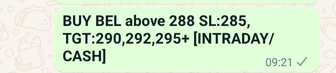 t.me/stockfunda/471…

#BEL #INTRADAY #intradaytrading #TargetHit #IntradayTarget #daytrading #tradingtips #profitabletrading