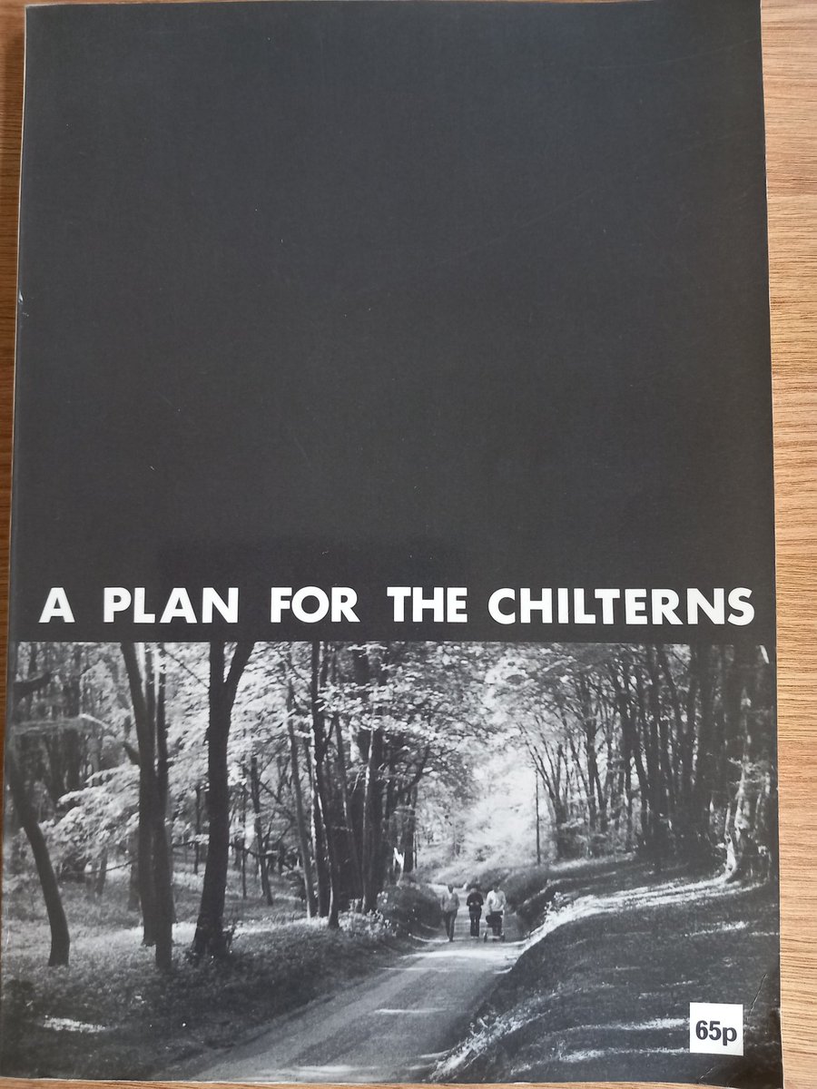 . @ChilternsNL team started an office spring clean yesterday. Found some fascinating docs incl. the 1971 Plan for the #Chilterns, by the Chilterns Standing Conference, which includes reference to Aston Rowant #NationalNatureReserve. Heading there now to celebrate #NNRWeek2024!