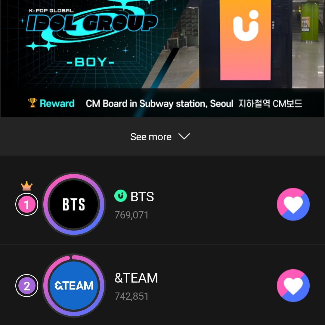 ‼️ARMYS, BTS IS NOMINATED AS 'KPOP GLOBAL GROUP (BOY)' ON UPICK IF WE COME #1 A CM BOARD WILL BE DISPLAYED FOR 15 DAYS, SO PLS VOTE,ONE DAY LEFT‼️ 🗳:s.u-pick.io/dl/ooTp6XTCRsT… 📅:ends tomorrow at 3pm kst