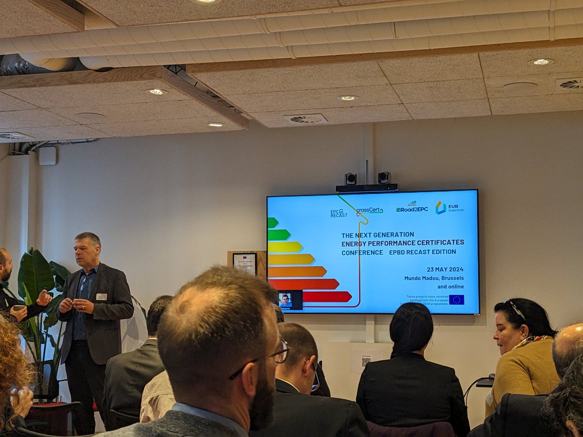 breffnilennon's tweet image. A great turnout for today&apos;s joint final conference with the #EUBSuperHub H2020 project @GeoEnvTech on next generation energy performance certificates #EPCs #building #renovation #upgrade