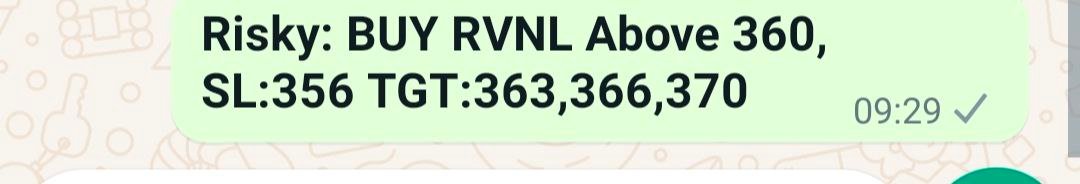 t.me/stockfunda/471…

#RVNL #INTRADAY #intradaytrading #TargetHit #IntradayTarget #daytrading #tradingtips #profitabletrading