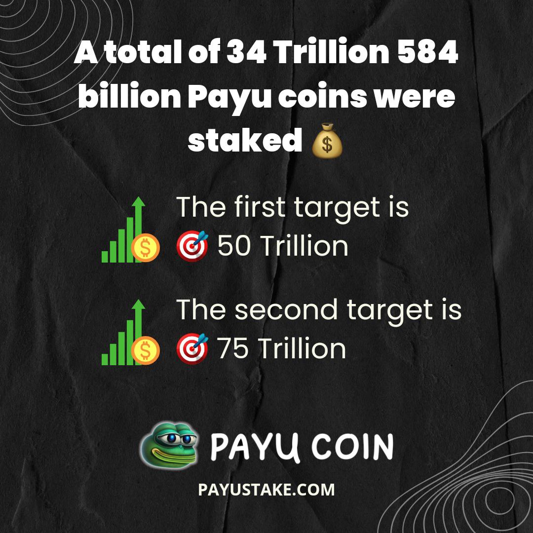 🔥⚡️💰🎯
payustake.com 
JOIN US NOW
t.me/payu_coin

 #payucoin $payu #payu #payufinance #payustake #bitcoin