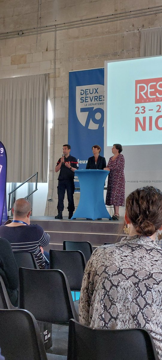 pompiers24's tweet photo. Les #Rescom2024 sont cette année au @SDIS79 et le service com @pompiers24 participe aux rencontres des responsables com' des SDIS de France dans les @DeuxSevres. Deux jours de conférences et d'ateliers riches en échanges
@Mairie_Niort https://t.co/zm7hG6wNxP