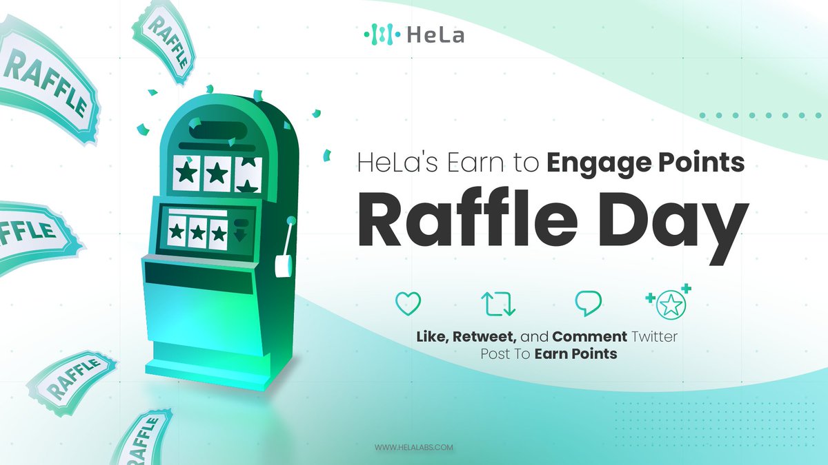 🌟HeLa Thursday Raffle🌟

🔵 25 points= 1 Raffle Entry

Prize: 15 HLUSD
Winners: 3 winners

🗓 Event Timeline:

Starts: May 23, 2024 6:00 PM SGT
Ends: May 26, 2024 6:00 PM SGT

Gather your points, enter this raffle, and kickstart your chances in this new points cycle!

Looking