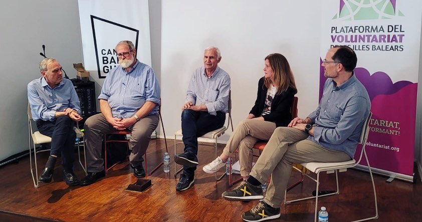 Ha començat la setmana del voluntariat de la <a href="/plavib/">Plataforma del Voluntariat de les Illes Balears</a> . El nostre vicepresident, en Pep Lluis Riera, va participar a la Taula Rodona 18 ᴀɴʏꜱ ᴅᴇ ʟᴀ ᴘʟᴀᴛᴀꜰᴏʀᴍᴀ.
La FMF va acceptar tenir la  presidència quan es va fundar la PLAVIB l'any 2006🤝🏽⚜️