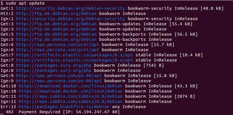 tomcanbe's tweet photo. @blackfireio did you forget to pay your packagecloud subscription? https://t.co/ID9GMA60kt