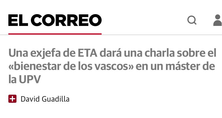 Hablará del bienestar de la capucha o de cómo muchos vascos utilizaron el terrorismo para extorsionar al Estado; otros,  vivimos durante décadas peor que perros: nuestro  bienestar consistía en mirar debajo del coche y evitar que nos pegaran un tiro. ¡Hijos de Puta!
#SoloQuedaVox