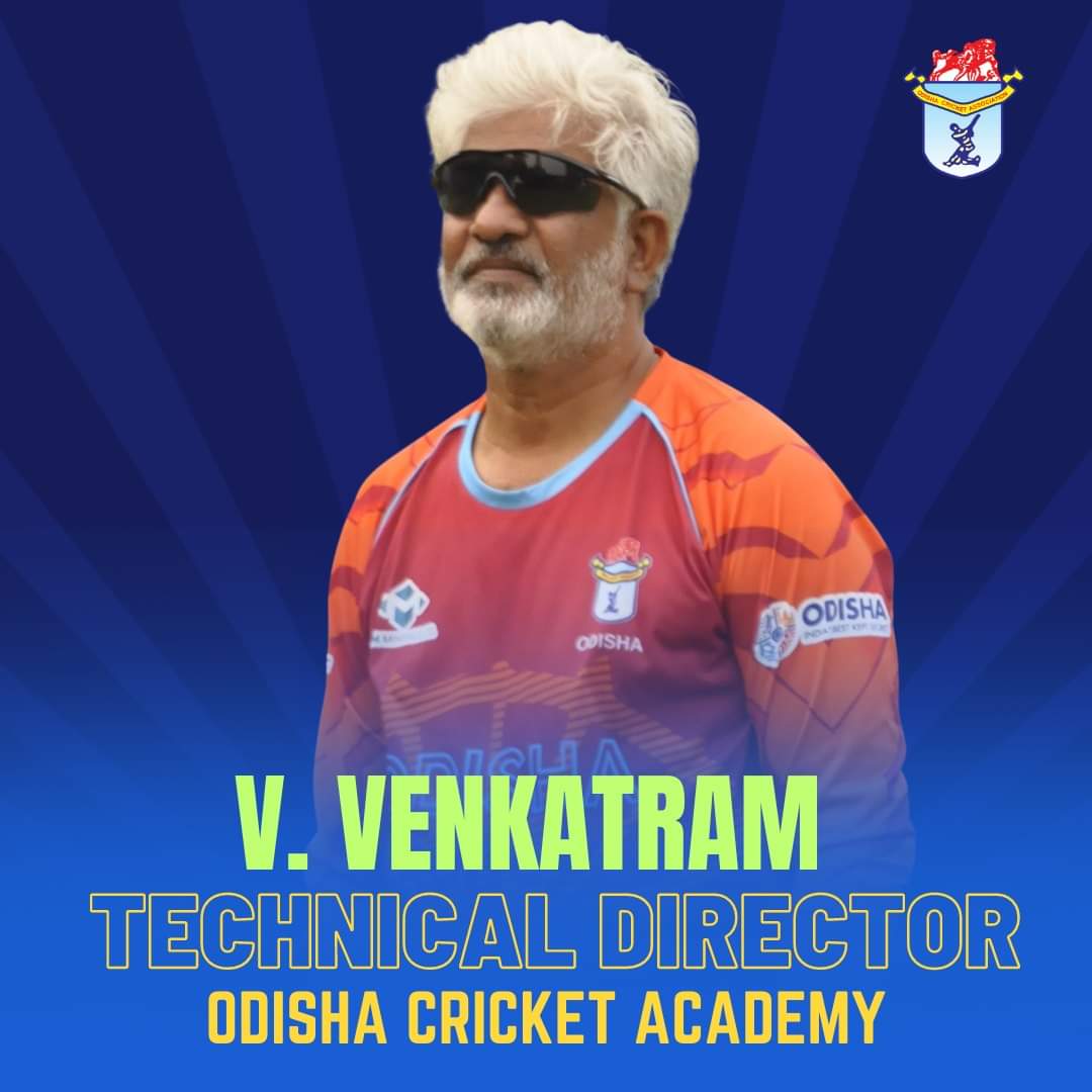 🚨NEWS UPDATE🚨 Mr. V. Venkatram (BCCI Level ‘3’ Coach) will continue as the Technical Director of Odisha Cricket Academy. #bcci #DomesticCricket #odishacricketassociation