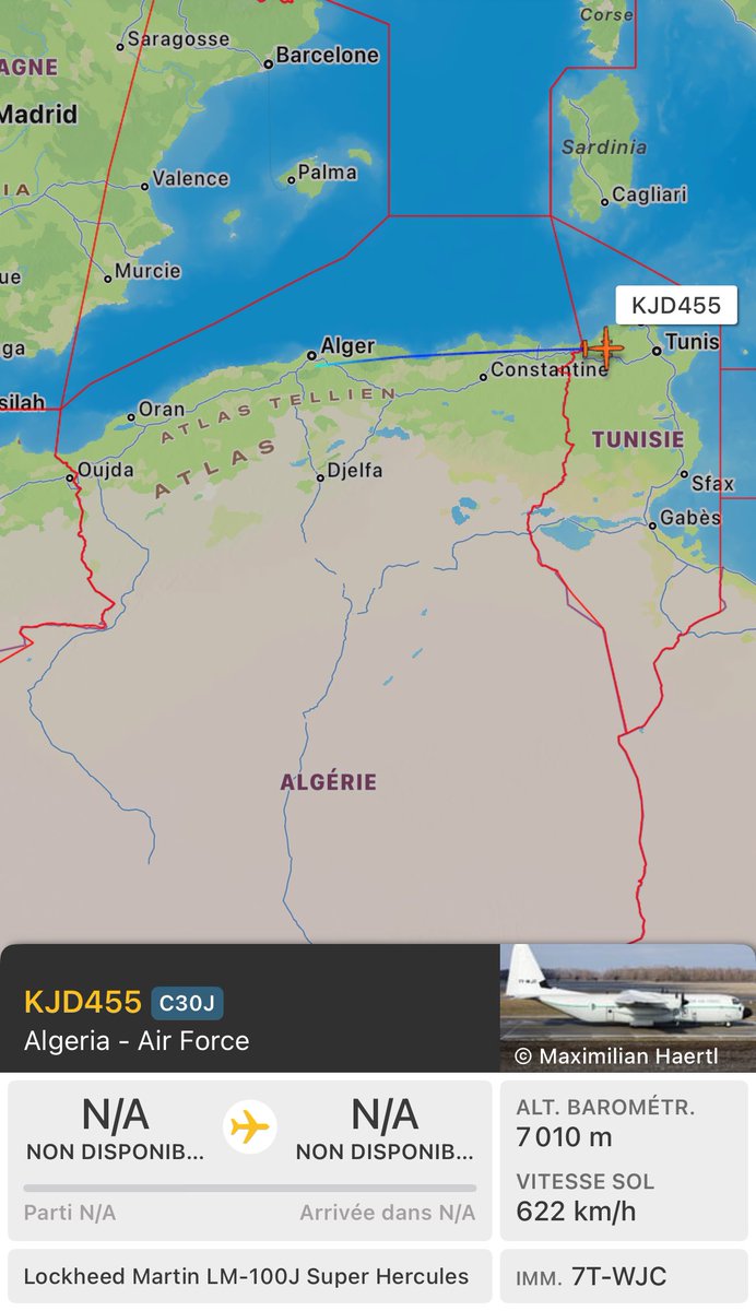 CH_LEBAD's tweet photo. 🔴🔴 ✈️ #7TWJC #AAF🇩🇿
Lockheed Martin LM 100J Super Hercules #KJD455
🚩 ➡️ https://t.co/Dl8E0b388S
