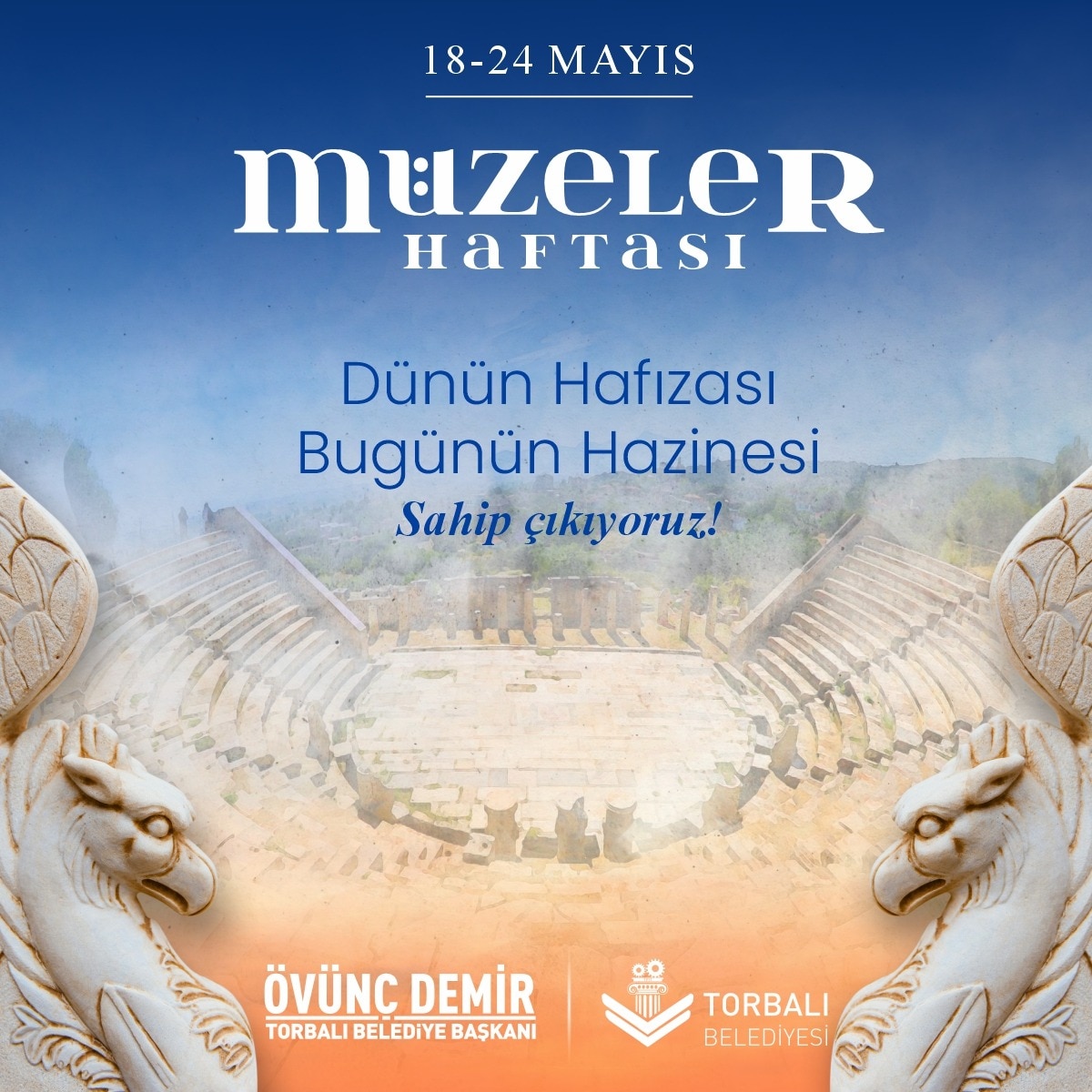 Müzeler, geçmişimize ışık tutarak tarihimizin korunmasına katkı sağlayan dünün hafızası, bugünün hazineleridir. Bizlerde ilçemizde bulunan açık hava müzesi Metropolis Antik Kenti'ne ev sahipliği yapmaktan gurur duyuyoruz. 18-24 Mayıs Müzeler Haftası kutlu olsun...