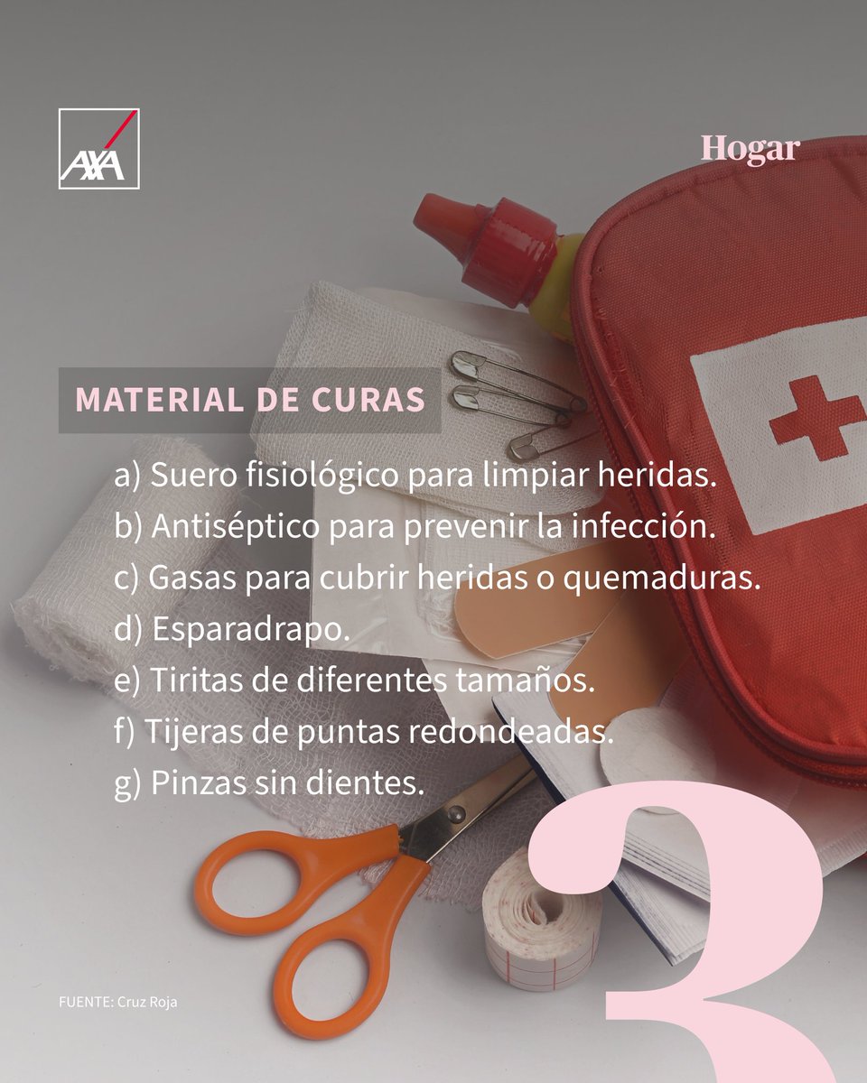 Colocado en un lugar accesible conocido por todos y fuera del alcance de los niños. El botiquín de tu hogar tiene que contar con los siguientes elementos. ¡Toma nota!