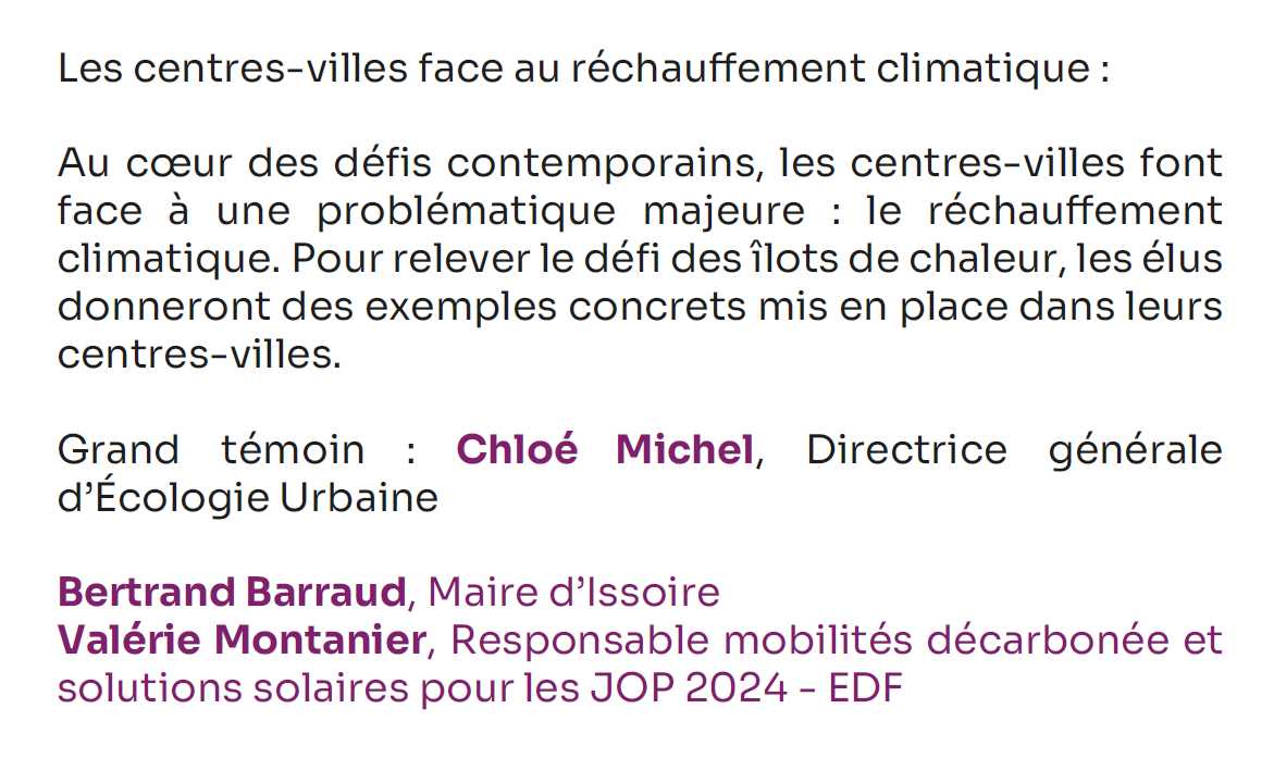 CentrAttCom's tweet image. Réchauffement climatique, mobilité et transformation des usages des espaces publics au cœur des sujets de cette dernière journée des #AssisesCentreVille, en présence de @FaureDominique (Ministre déléguée chargée des #CollTer) 🌱