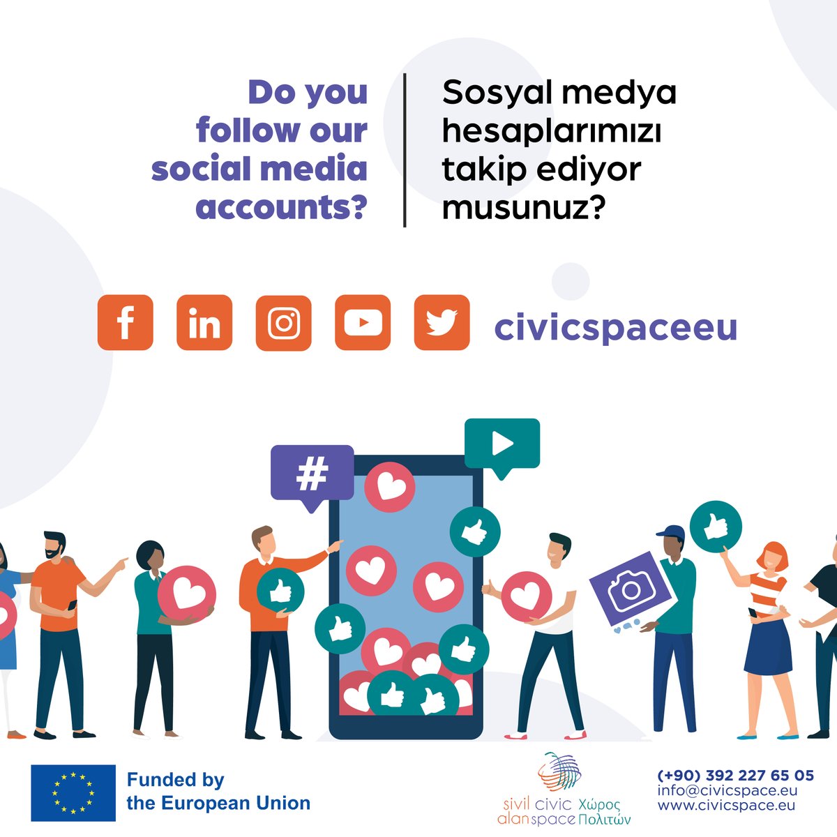 👀Sosyal Medya Hesaplarımızı Takip Ediyor Musunuz?

👀Do You Follow Our Social Media Accounts
<a href="/civicspaceeu/">Civic Space / Sivil Alan</a>