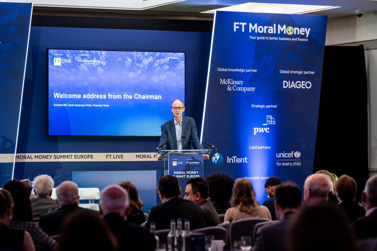 Day 2 of the Moral Money Summit Europe is underway! @andrewtghill, the senior business writer at the Financial Times, kicks off the day with a welcome address. Stay tuned for an exciting lineup of sessions.  

Follow #FTMoralMoney for key highlights.