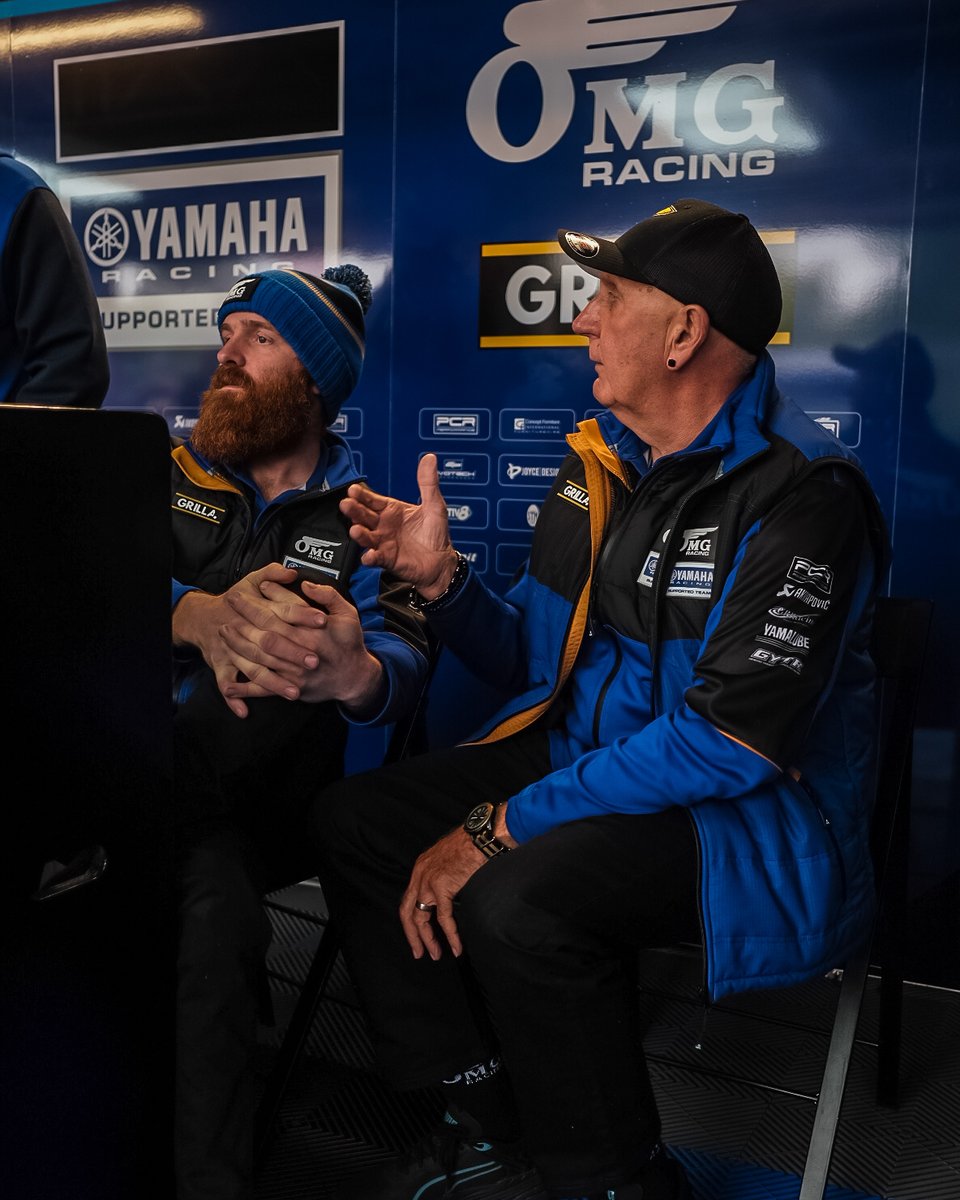 Communication is 🔑 in weekend progression! 📈 But, who can guess the topic of conversation here, between @RyanVickers_7’s Rider Coach, Roger Marshall and Crew Chief, Dave Harris? 🤔 #YamahaRacing #RevsYourHeart #WeR1