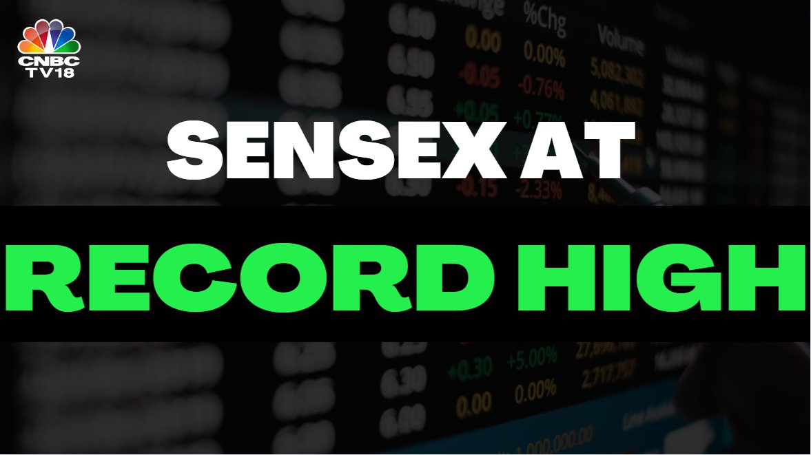 CNBCTV18Live's tweet photo. #Breaking | #Sensex hits record high, crosses earlier level of 75,124.3
#Market #RecordHigh #SensexRecordHigh #CNBCTV18Market https://t.co/asDKAcreKJ