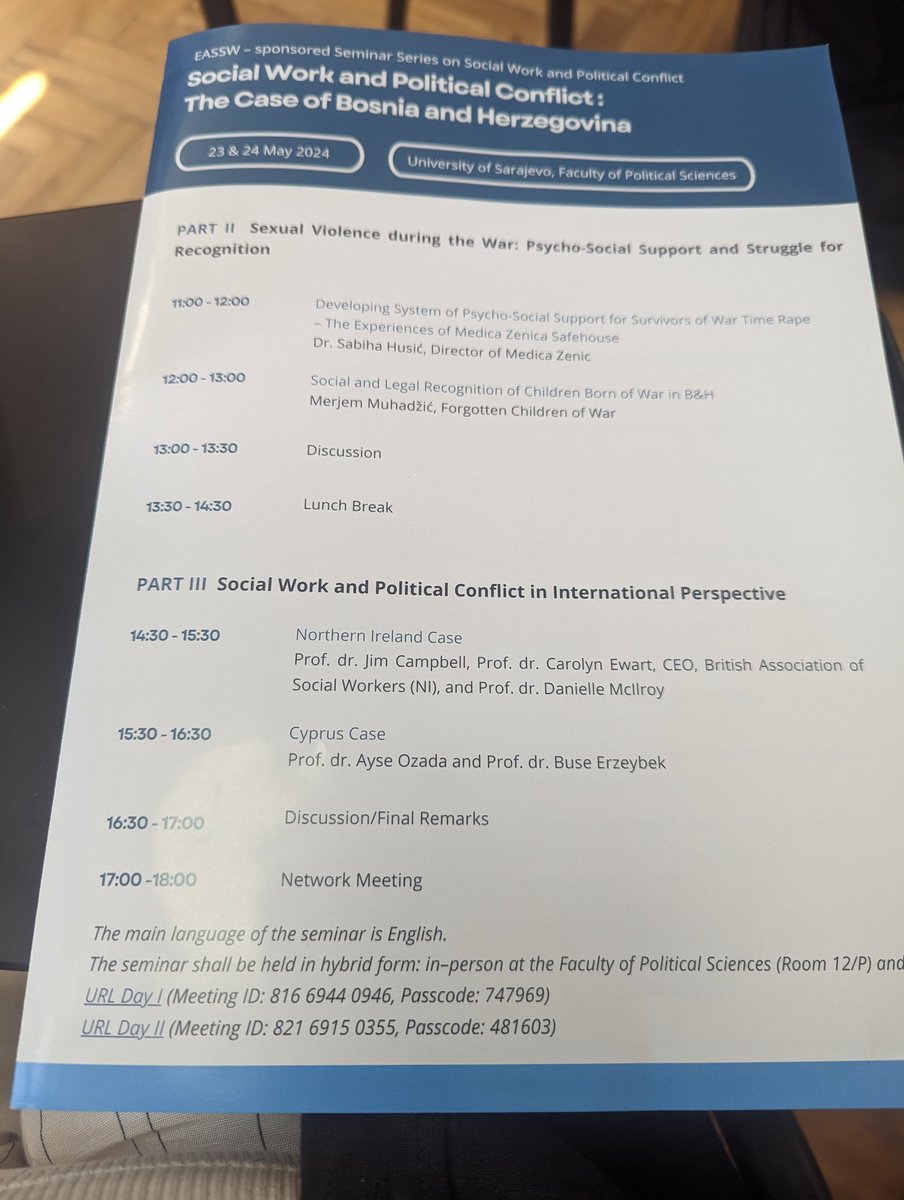 Carolyn Ewart (@carolynewart) on Twitter photo Delighted to be at the University of Sarajevo today to learn from colleagues about the role of social work & political conflict. Honoured to be on the programme tomorrow to share "The voices of social work through the Troubles." <a href="/EASSW/">EASSW</a> <a href="/BASW_NI/">BASW Northern Ireland</a> <a href="/QUBSSESW/">SSESW at Queen's</a> <a href="/BASW_UK/">BASW</a> Delighted to be at the University of Sarajevo today to learn from colleagues about the role of social work & political conflict. Honoured to be on the programme tomorrow to share "The voices of social work through the Troubles." <a href="/EASSW/">EASSW</a> <a href="/BASW_NI/">BASW Northern Ireland</a> <a href="/QUBSSESW/">SSESW at Queen's</a> <a href="/BASW_UK/">BASW</a>
