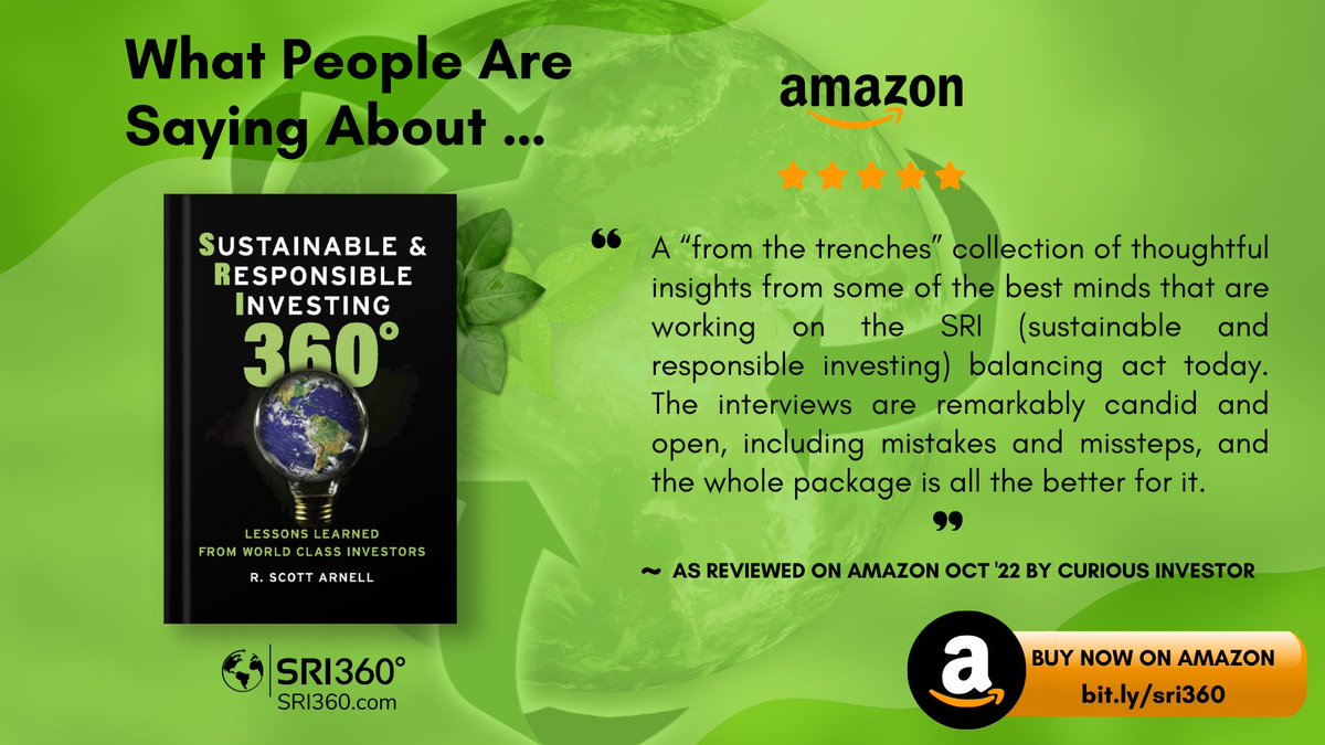 Buy your copy of 'Sustainable & Responsible Investing 360°: Lessons Learned From World Class Investors' here: bit.ly/sri360

#sustainableinvestment #responsibleinvesting #impactinvestment