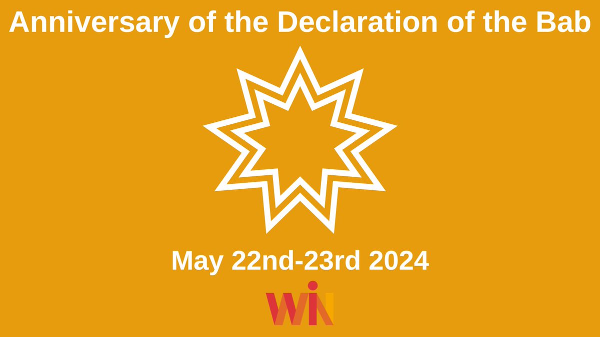 Win_Interfaith's tweet photo. Today Baha’is celebrate the Bab's ('the gate') declaration of his mission as the herald of Baha’ullah - a new manifestation of God - & the co-founder of a new faith. His role in the #Bahai tradition is similar to the role of John the Baptist in Christianity. #DeclarationOfTheBab https://t.co/fhH8N1iR19