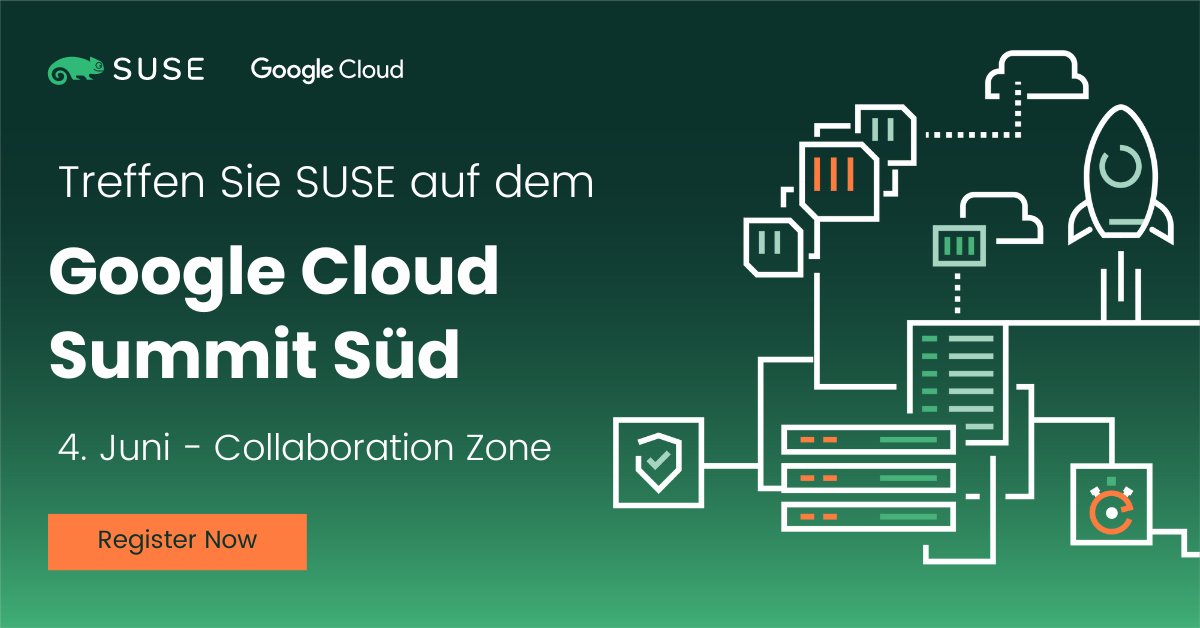 Der Countdown läuft - der Google Cloud Summit kommt nach München! Treffen Sie das Team von @SUSE am 4. Juni in der Collaboration Zone und erfahren Sie mehr zu #Kubernetes #ZeroTrustSecurity #SAP und v.m. Anmeldung via: okt.to/oTRSsz
#GoogleCloud #CloudSummitDACH #SUSE