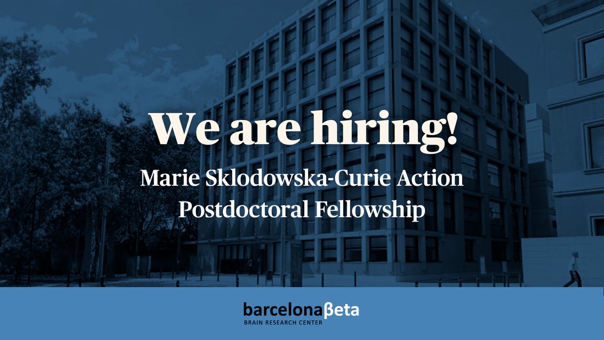 📣 Are you a postdoctoral researcher pondering the next step in your scientific journey? The BBRC is eager to back excellent researchers who are interested in submitting an application for an EU MSCA Postdoc Fellowship in the area of Alzheimer’s disease. euraxess.ec.europa.eu/jobs/234657