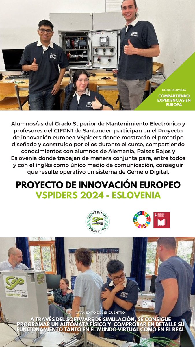 Estamos de viaje por europa con un #innovationproject de @cantabriafpyep en Eslovenia