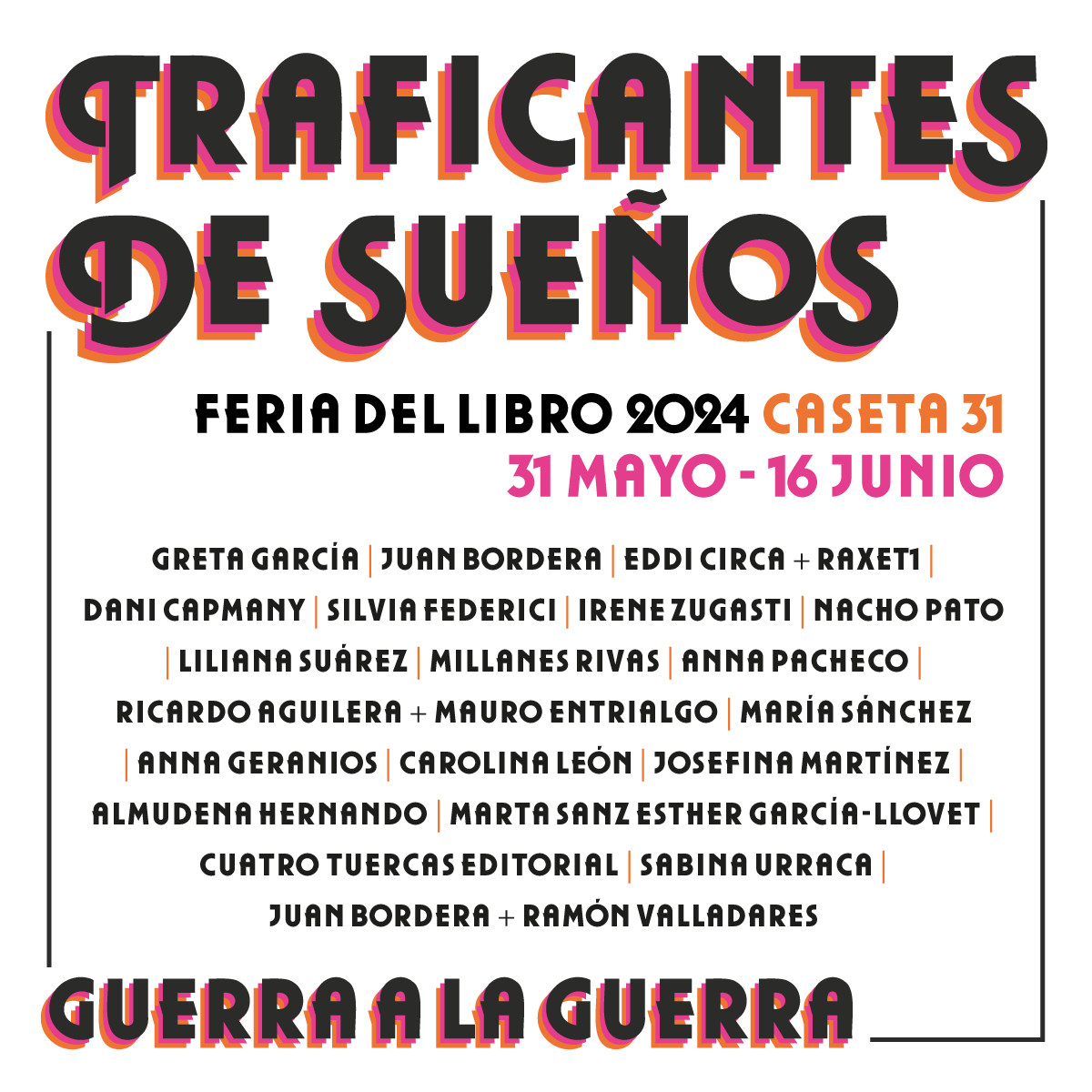 La feria del libro ya está aquí! Del 31 de mayo al 26 de junio nos encontraréis en la caseta 31. Os dejamos un adelanto de las autoras que estarán firmando. #FeriaDelLibro