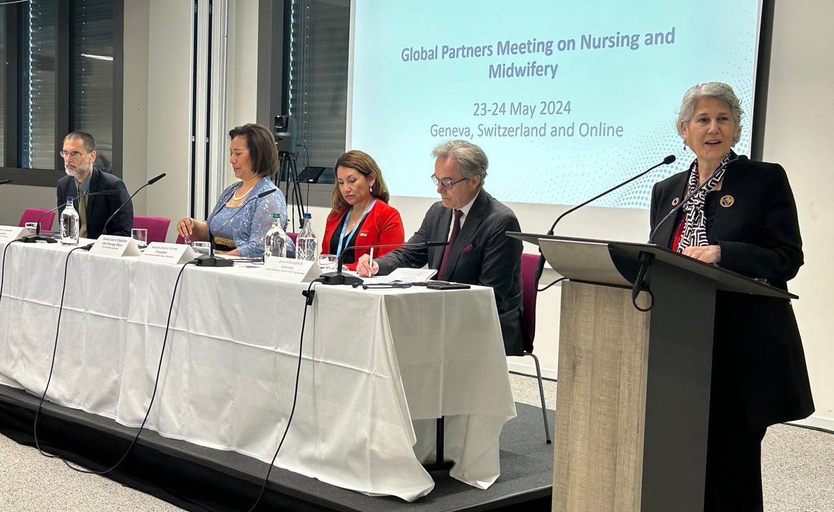ICN (@icnurses) on Twitter photo ICN President <a href="/PamCiprianoRN/">PamCipriano</a> at the Global Partners Meeting on #Nursing and #Midwifery 2024: "We must take a big-picture approach and urgently invest in #nursing in order to achieve #UHC and build a #globalhealth system that leaves no one behind." <a href="/WHO/">World Health Organization (WHO)</a> <a href="/world_midwives/">International Confederation of Midwives</a> ICN President <a href="/PamCiprianoRN/">PamCipriano</a> at the Global Partners Meeting on #Nursing and #Midwifery 2024: "We must take a big-picture approach and urgently invest in #nursing in order to achieve #UHC and build a #globalhealth system that leaves no one behind." <a href="/WHO/">World Health Organization (WHO)</a> <a href="/world_midwives/">International Confederation of Midwives</a>