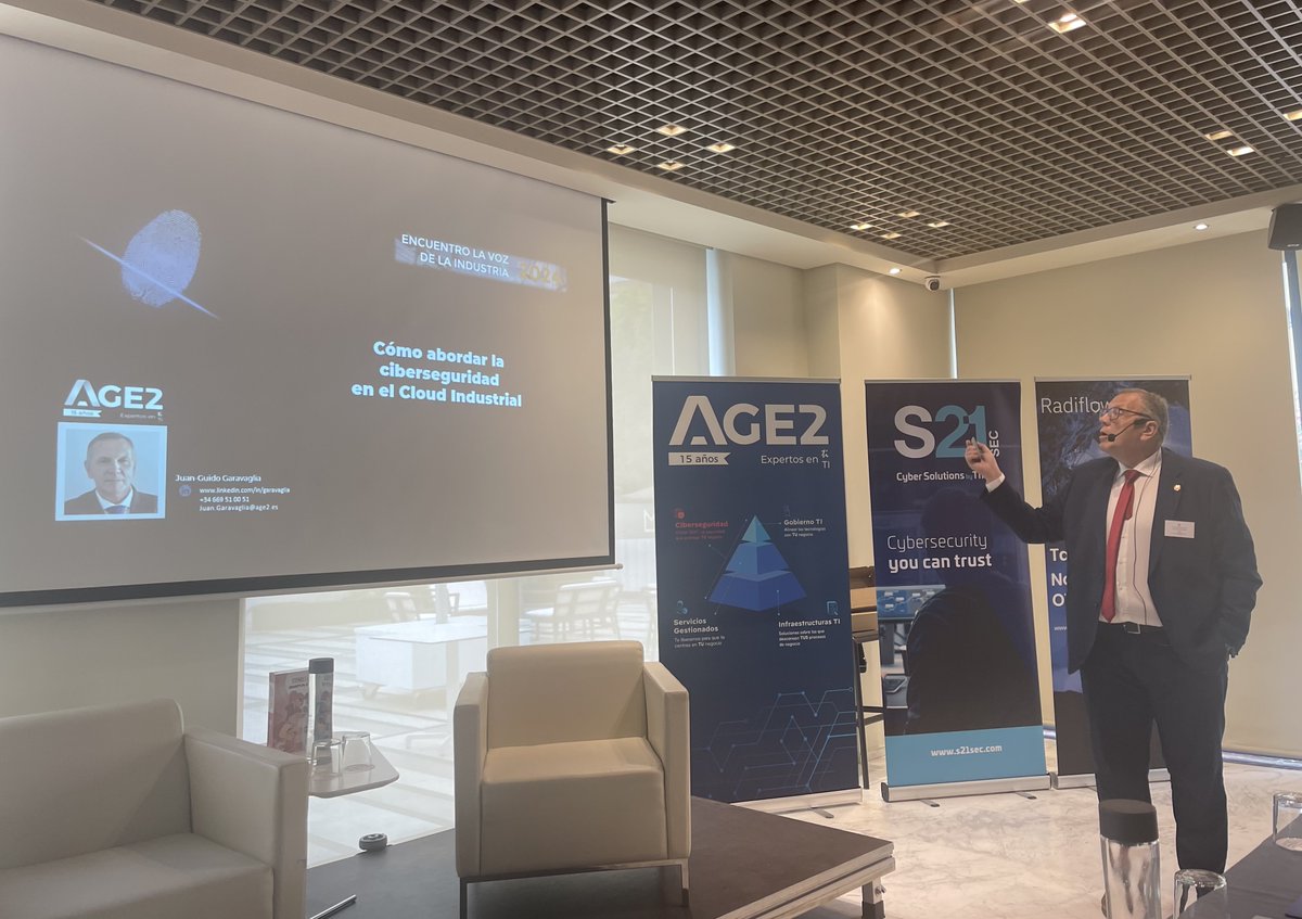 info_CCI's tweet photo. 📌¿Cómo abordar la ciberseguridad en el Cloud Industrial? Gracias a Juan-Guido Garavaglia de @AGEDOSBusiness explica cómo llevar a cabo esta implantación y las ventajas de esto, hoy en La Voz de la Industria de Murcia
🔗https://t.co/9yxKm6T0en
#CloudIndustrial #AGE2 #CiberseguridadOT #OTsec