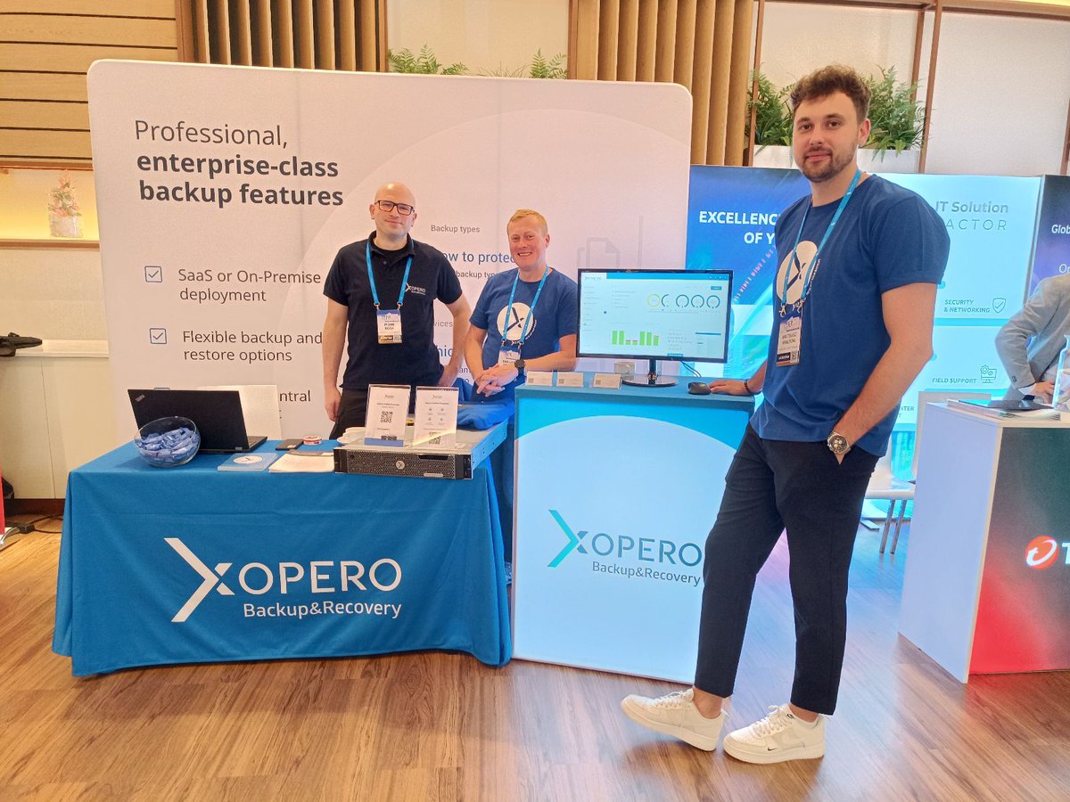 xoperobackup's tweet photo. #XoperoTeam już po konferencji #CyberGov w Warszawie!
Dziękujemy za odwiedziny, wspólne rozmowy i testy naszego oprogramowania!
#Cybersecurity #Conference #Warszawa #SoundGardenHotel #NIS2 #backup @CYFRA_GOV_PL https://t.co/w6GbPiDu78