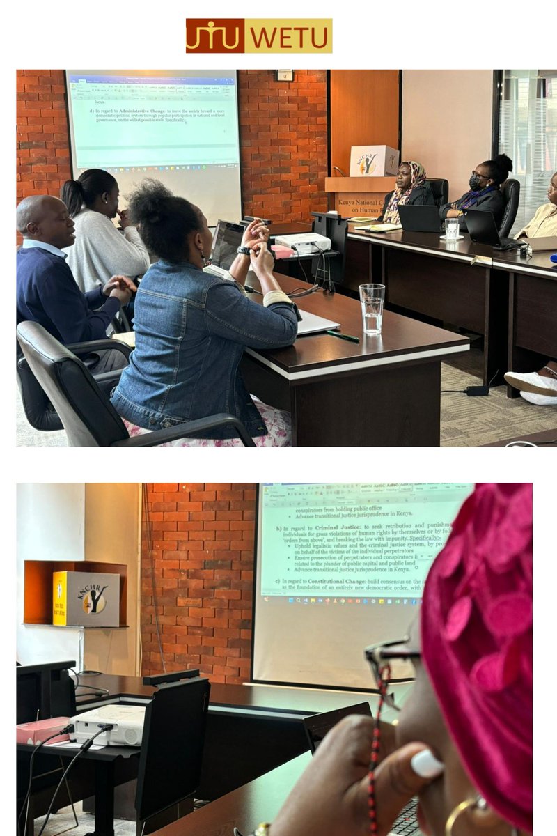 Happening Now: UTU WETU has (re)convened the Kenya Transitional Justice Network (KTJN) as a coordinating mechanism for the 'Advocacy for The Implementation of Reparations for Conflict Related Sexual Violence in Kenya' project we are implementing.