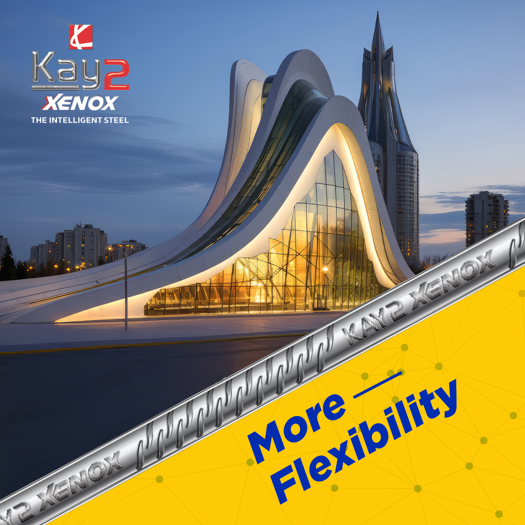 Unlock the power of more with Kay2 Xenox TMT bars. Experience superior strength, flexibility, bendability, and weldability for your construction needs. #InnovativeSteel #BuildingProsperity #IntelligentStrength #FutureOfConstruction #Kay2Xenox #SteelInnovation #Kay2Steel