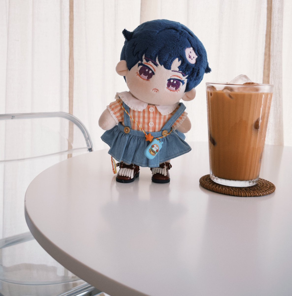 Happiestme3's tweet photo. สีเสื้อของเฟินเฟินกับสีชาเย็น🧡
#ลูกสมุนของเพ่ยเพ่ย
#ตุ๊กตาเตนล์ #TENDoll https://t.co/lir04pxFiz