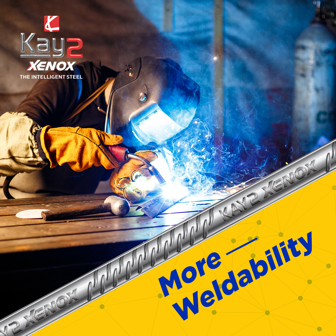 Unlock the power of more with Kay2 Xenox TMT bars. Experience superior strength, flexibility, bendability, and weldability for your construction needs. #InnovativeSteel #BuildingProsperity #IntelligentStrength #FutureOfConstruction #Kay2Xenox #SteelInnovation #Kay2Steel