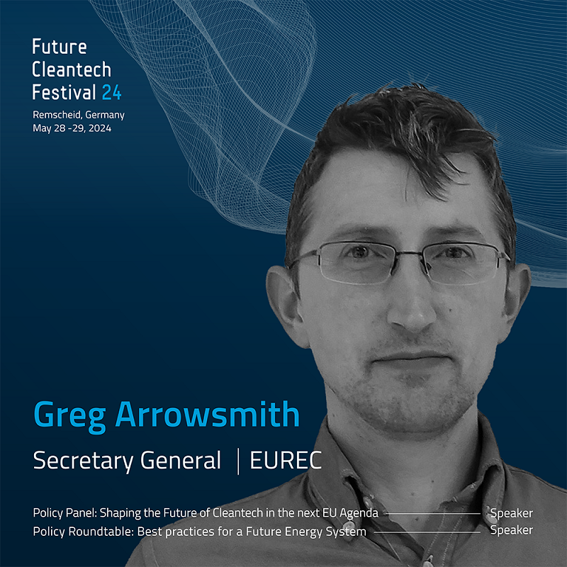 EUREC Secretary General, Greg Arrowsmith, is heading to the #FutureCleantechFestival on May 28-29th in Remscheid 🇩🇪, where he’ll speak on the EU’s push for energy technology innovation in recent major laws: the #NZIA and the #RenewableEnergy Directive.
👉 futurecleantechfestival.org