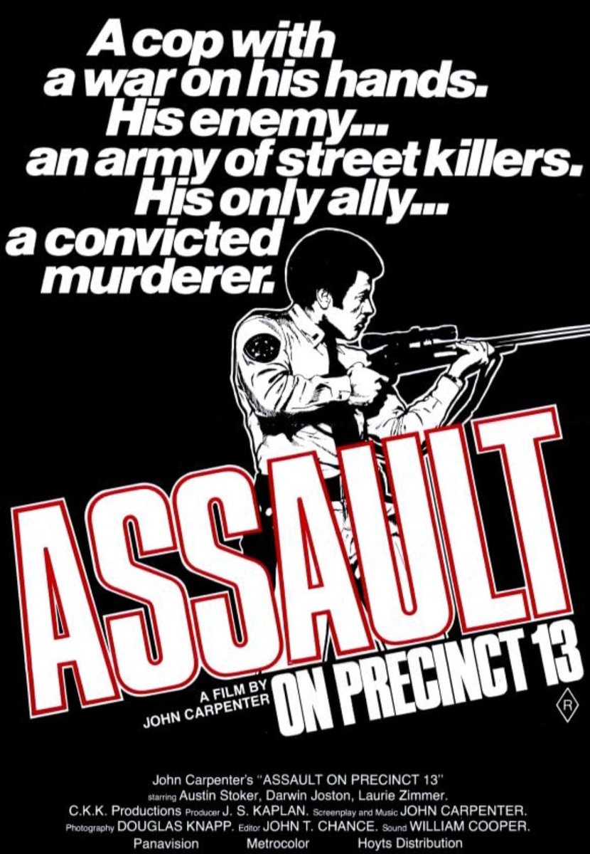 Australian film poster for #AssaultOnPrecinct13 (1976 - Dir. #JohnCarpenter) #AustinStoker #DarwinJoston #LaurieZimmer #TonyBurton #NancyKyes #CharlesCyphers