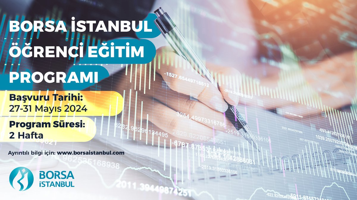 Borsa İstanbul 'Öğrenci Eğitim Programı' ile kapılarını sizlere açıyor. Detaylı bilgi için borsaistanbul.com web sitemizi ziyaret ederek başvuru kılavuzuna ulaşabilirsiniz. #ÖğrenciEğitimProgramı #Borsaİstanbul