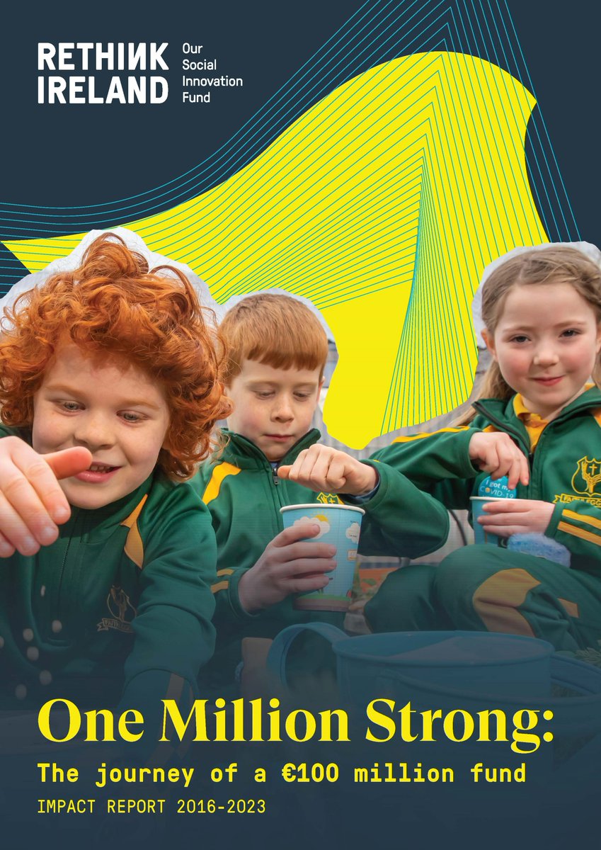📢We have reached an important milestone!

Rethink Ireland have impacted the lives of ONE MILLION people across the country by building a €109 million social innovation fund! 🙌 💥

Download our Impact Report here 👇 
rethinkireland.ie/onemillionstro…

Together, we are #OneMillionStrong!