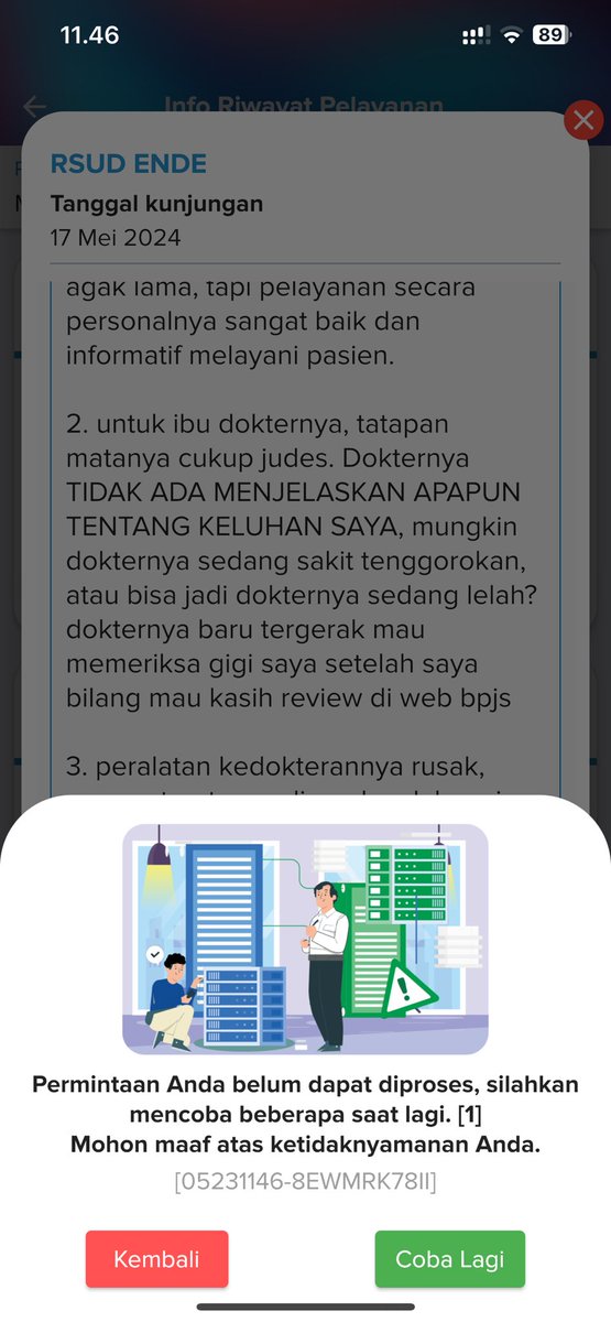 momo_wu's tweet photo. @BPJSKesehatanRI Kenapa yah susah mau kasih review pelayanan di aplikasi JKN? https://t.co/Bzlfzf0Q79