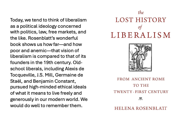 For my book promo, I’ve been asked to list five important books for me, along with a little write-up. I’ll tweet them. 1. Rawls, A Theory of Justice; 2. Shklar, Ordinary Vices. The #3 and #4 spots are a pair, starting with @HelenaRosenblat, The Lost History of Liberalism.