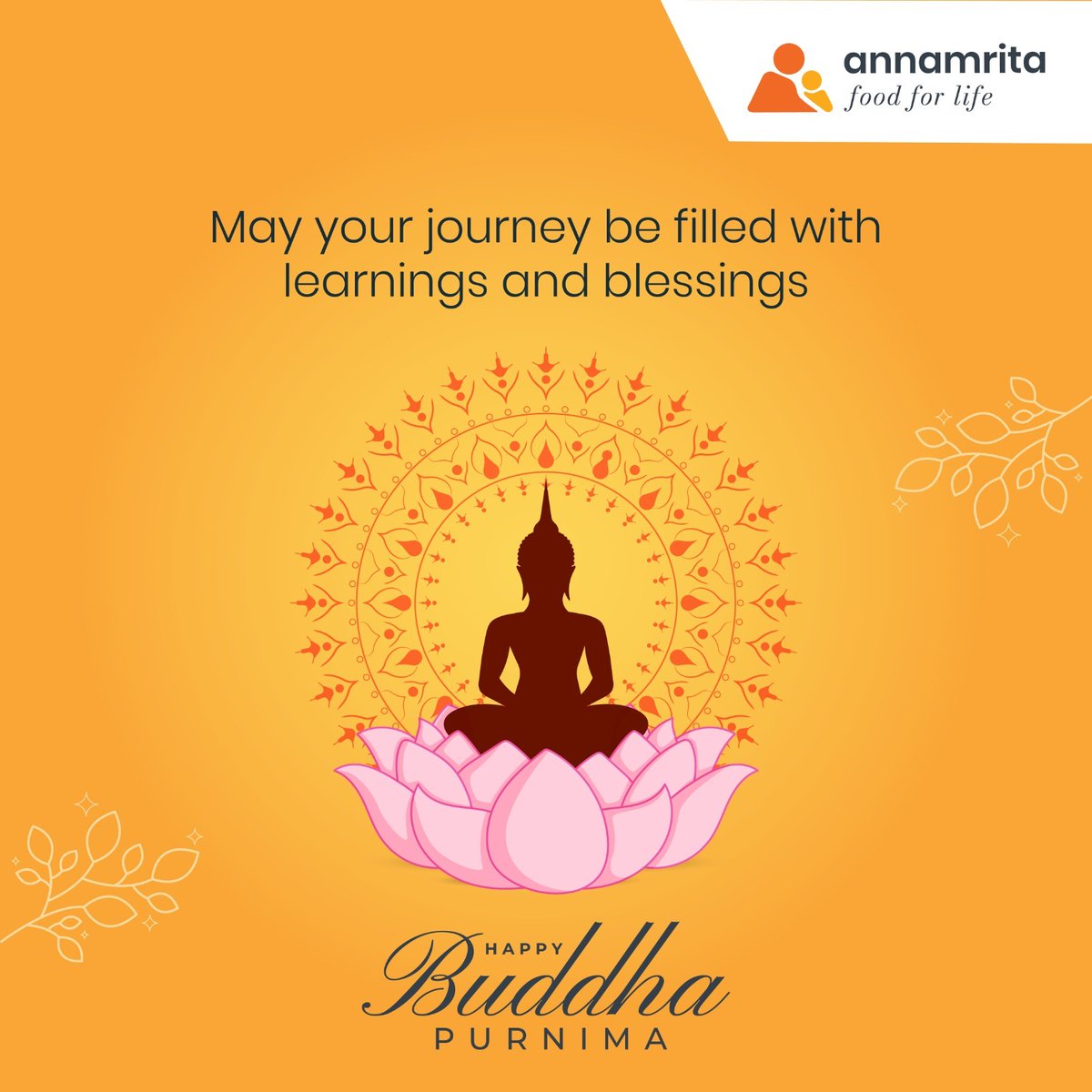 Annamrita Foundation commemorates #BuddhaPurnima by guiding hearts with compassion and minds with wisdom. #annamrita #food #donation #dreams #foodforlife #iskcon #middaymeal #endhunger #endmalnutrition #donate #kindness #csr #development #corporatesocialresponsiblity