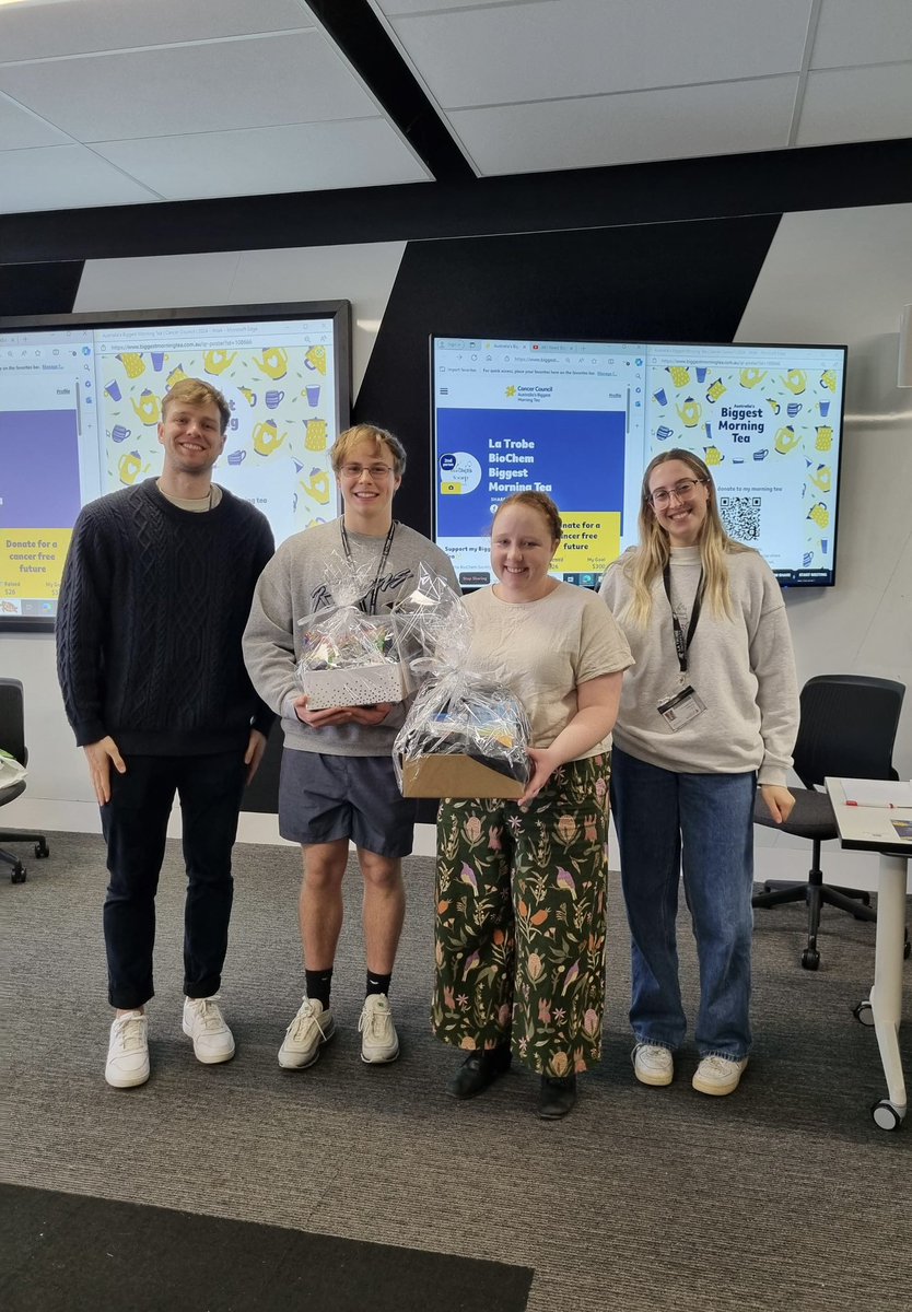 BioChem Society LTU (@biochemltu) on Twitter photo Congratulations to Gavin and Emily for winning our raffle giveaway at this morning’s <a href="/CancerCouncilOz/">CancerCouncilOz</a> Morning tea 💙💛 Thank you for everyone who attended/baked and for all the generous donations. We managed to raise almost $200! Stay tuned for announcements of upcoming events 👀 Congratulations to Gavin and Emily for winning our raffle giveaway at this morning’s <a href="/CancerCouncilOz/">CancerCouncilOz</a> Morning tea 💙💛 Thank you for everyone who attended/baked and for all the generous donations. We managed to raise almost $200! Stay tuned for announcements of upcoming events 👀