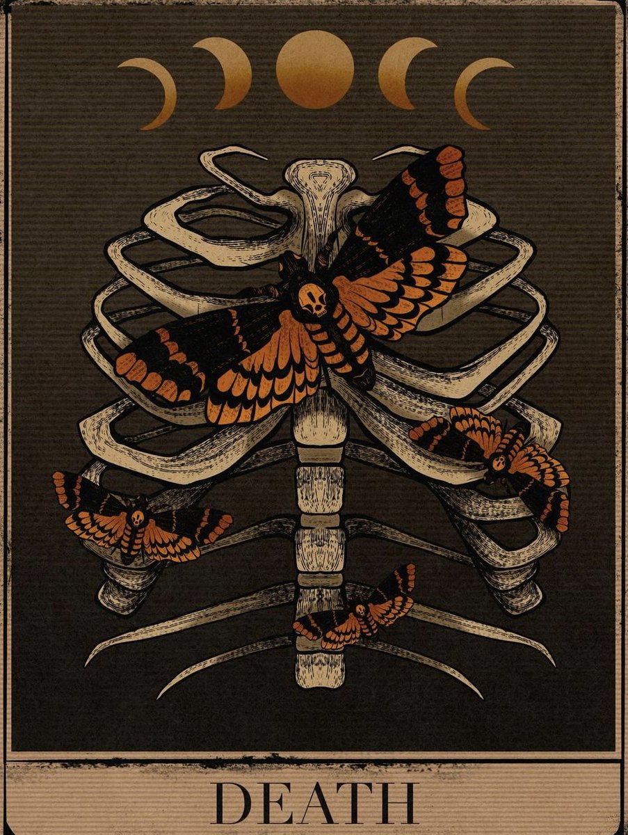Death Card #Art by Misfit Hollow