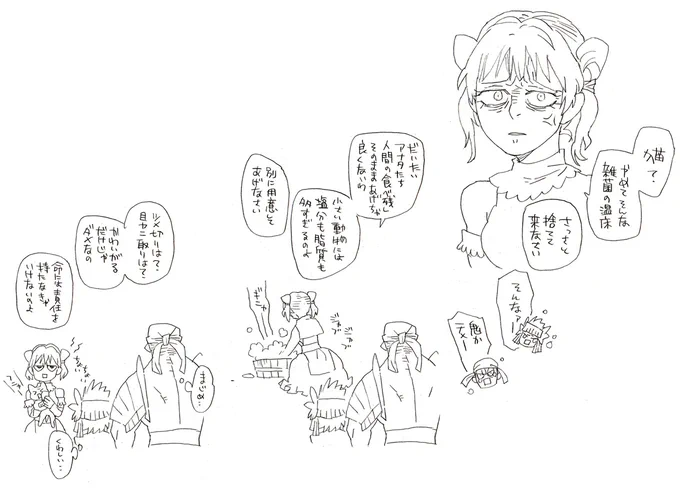 タチアナ嬢と猫。 